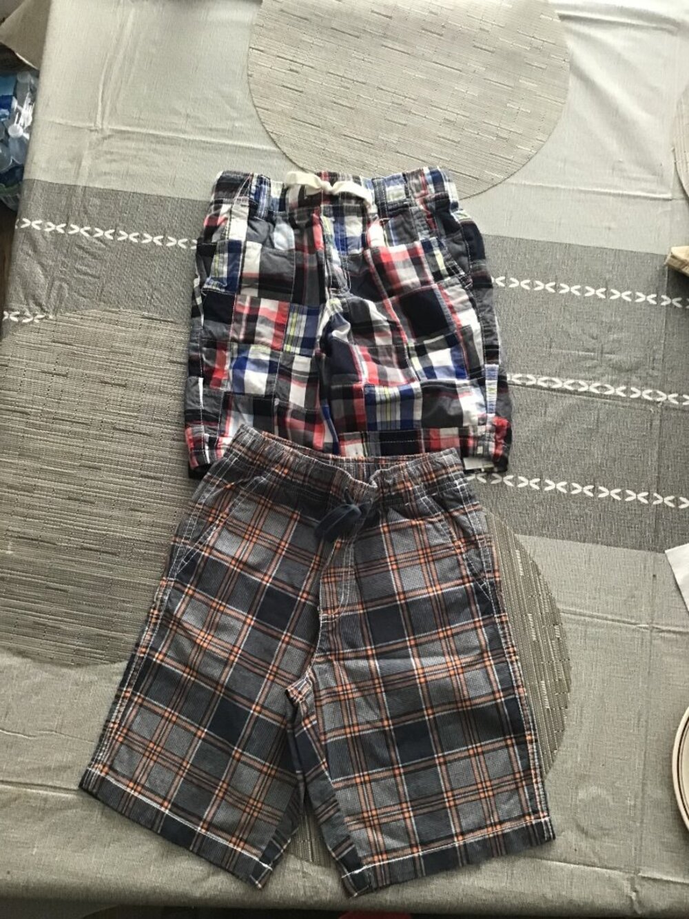 Lot of 2 Gymboree Boy's Plaid Shorts Size 7--Great Shape